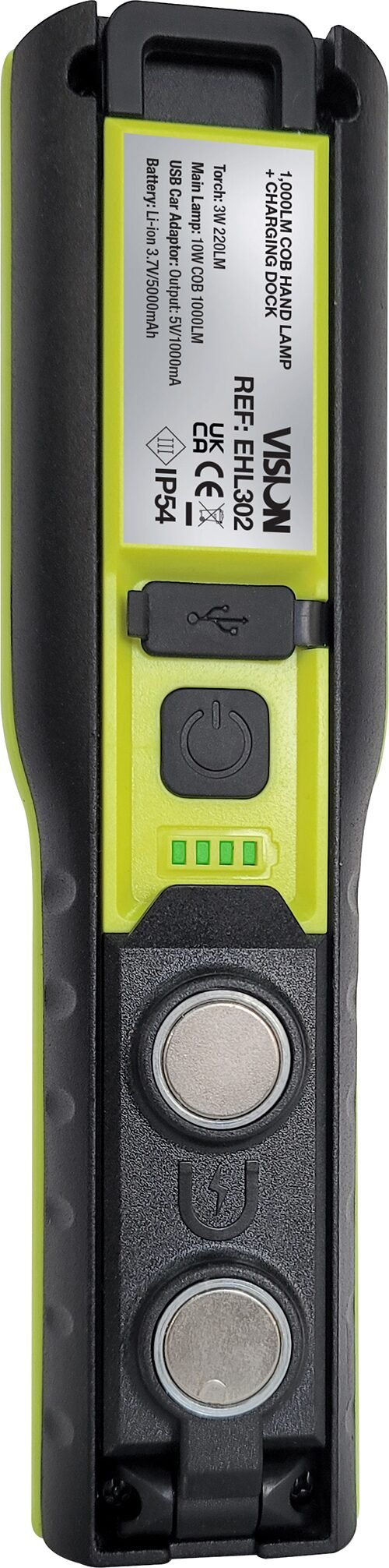 EHL302-2 VISION 1,000lm COB Hand Lamp + Charging Dock | EHL302 - Image 3