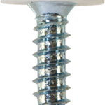 Number Plate Fasteners | NP16 | Pack of 100 | Colour White | Size 4.8 x 18 mm