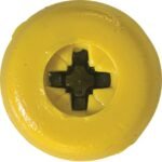 Number Plate Fasteners | NP17 | Pack of 100 | Colour Yellow | Size 4.8 x 18 mm - Image 4
