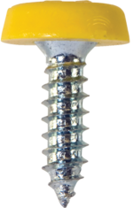Number Plate Fasteners | NP17 | Pack of 100 | Colour Yellow | Size 4.8 x 18 mm