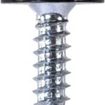 Number Plate Fasteners | NP18 | Pack of 100 | Colour Black | Size 4.8 x 18 mm