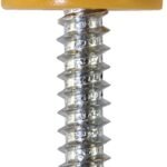 Security Number Plate Fasteners | NP34 | Pack of 100 | Colour Yellow | Size 4.2 x 19 mm