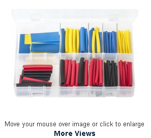 Heat Shrink Tubing – 50mm Length | AB103 | 172 Pieces