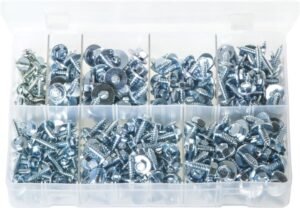 Assortment Box of Sheet Metal Screws with Captive Washers | AB132 | 300 Pieces