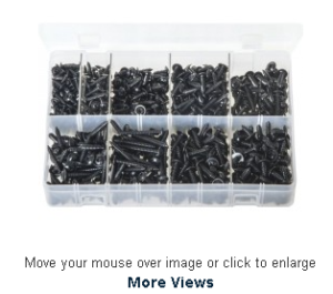 Self-Tapping Screws Flanged – Pozi Black | AB71 | 700 Pieces