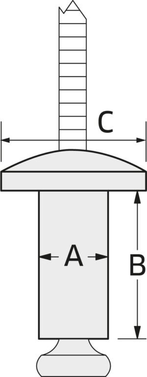 Black Rivets – Large Flange | PRB23